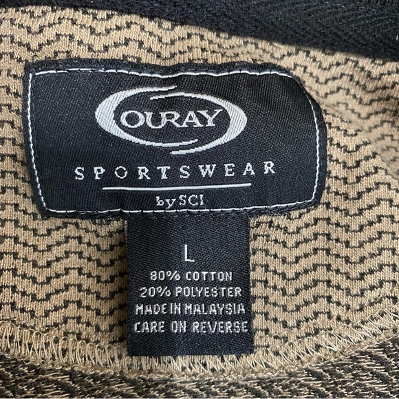 Ouray Sportswear Men’s Herringbone Aspen Logo Polo Shirt - Picture 6 of 7